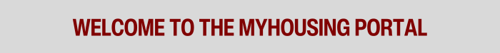 Welcome to the MyHousing Portal Banner
